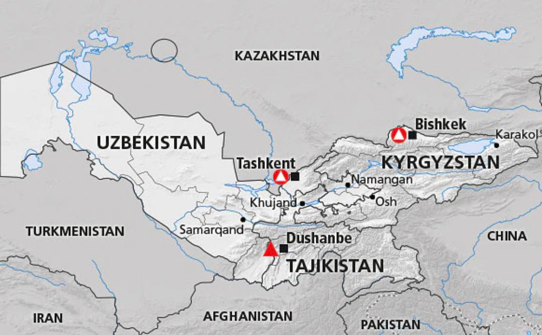 Узбекистан туркмения киргизия таджикистан. Граница Киргизии и Узбекистана на карте. Граница Узбекистана и Таджикистана карта. Карта Узбекистан Таджикистан Кыргызстан. Таджикистан и Узбекистан на карте.